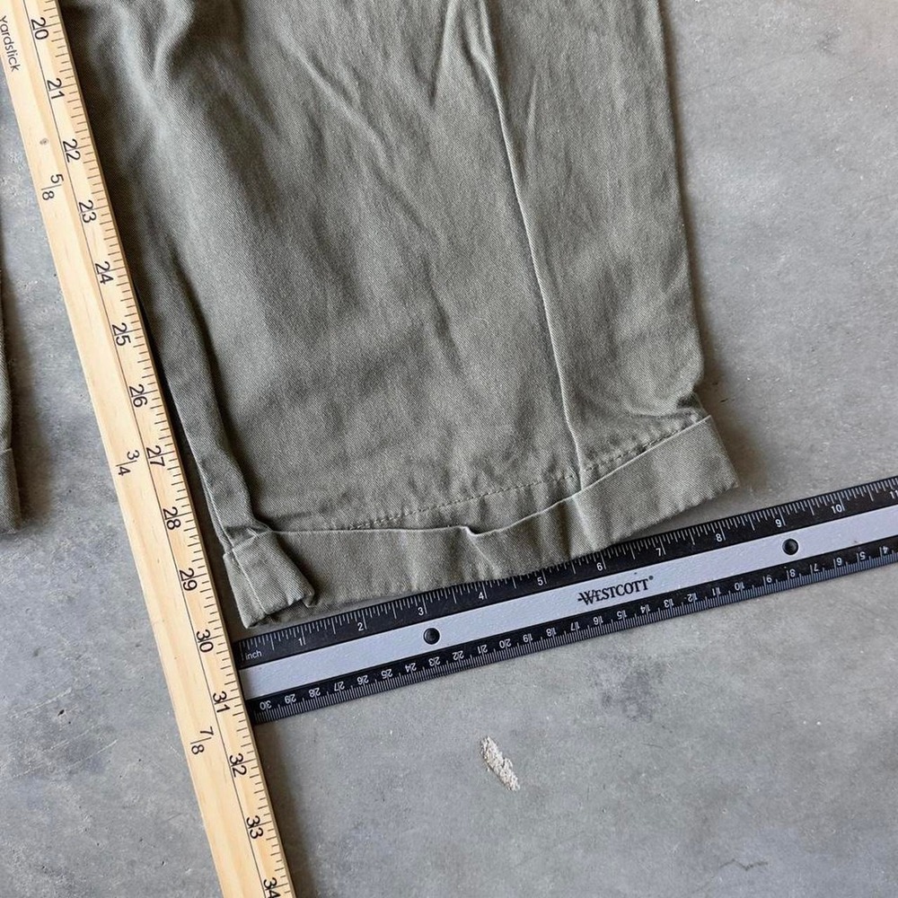 Vintage old navy olive green pleated chinos pants - Picture 5 of 6